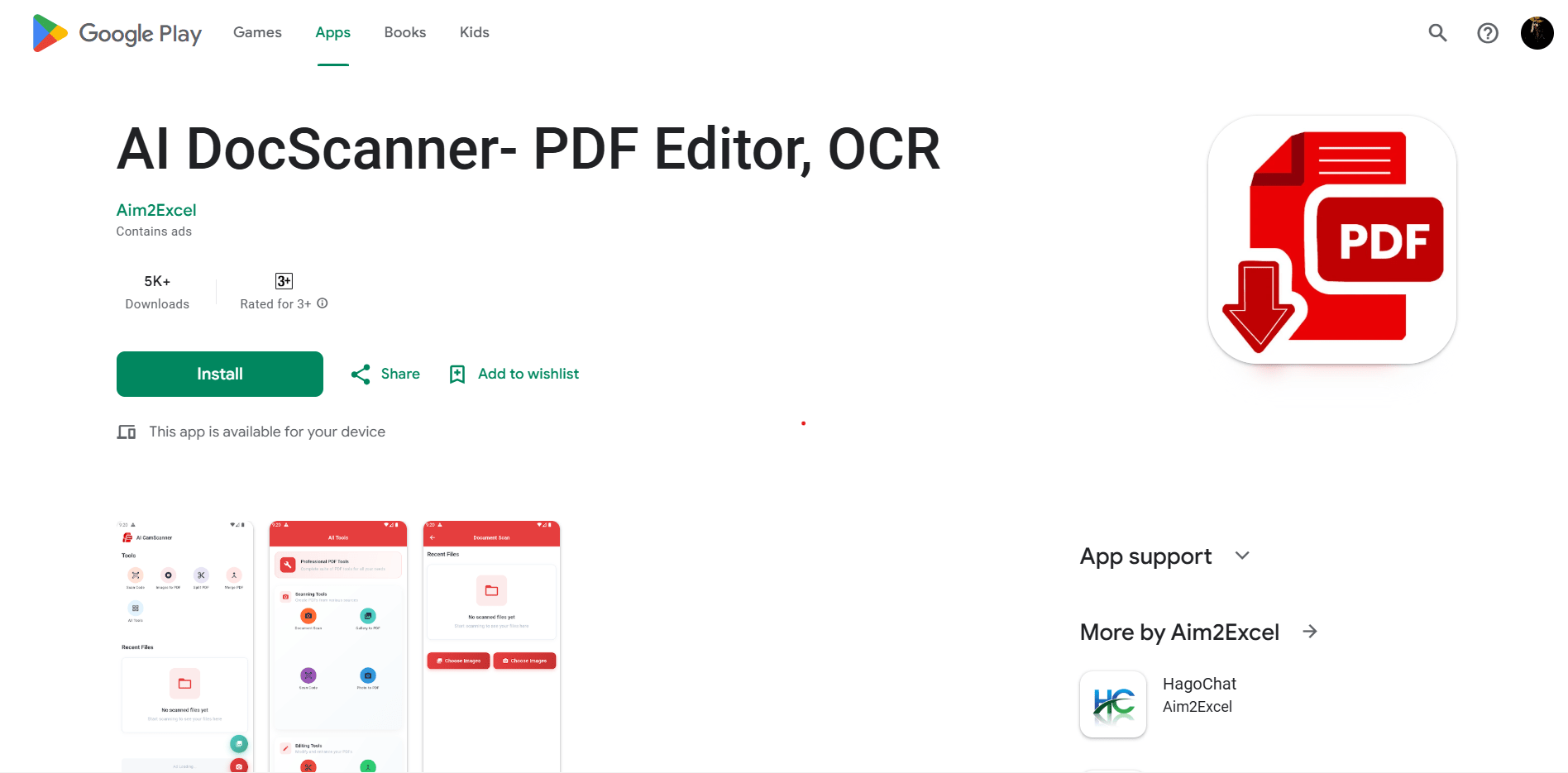 AI DocScanner screenshot