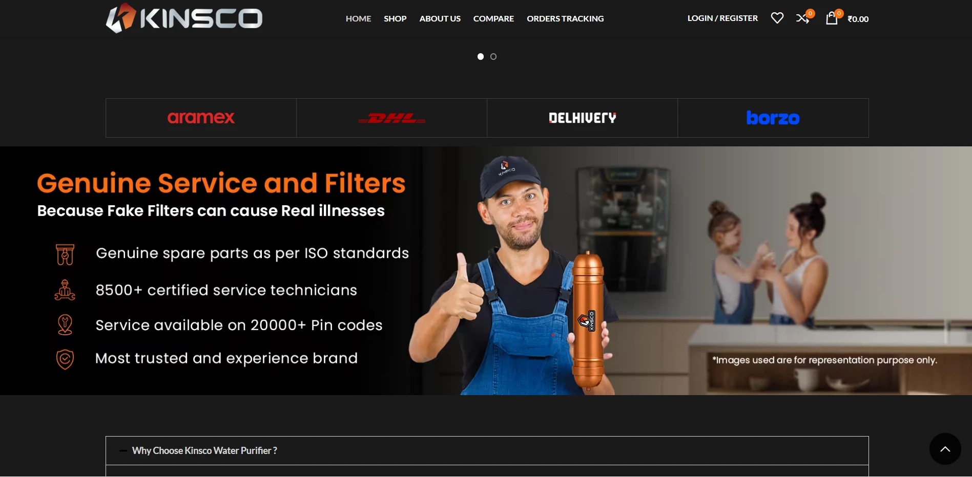 Kinsco Appliances screenshot